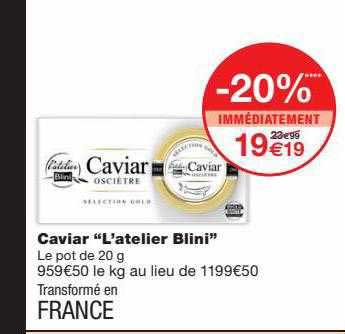 Caviar "l'atelier Blin"