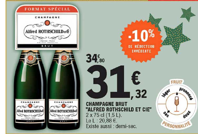 champagne brut "alfred rothschild et cie"