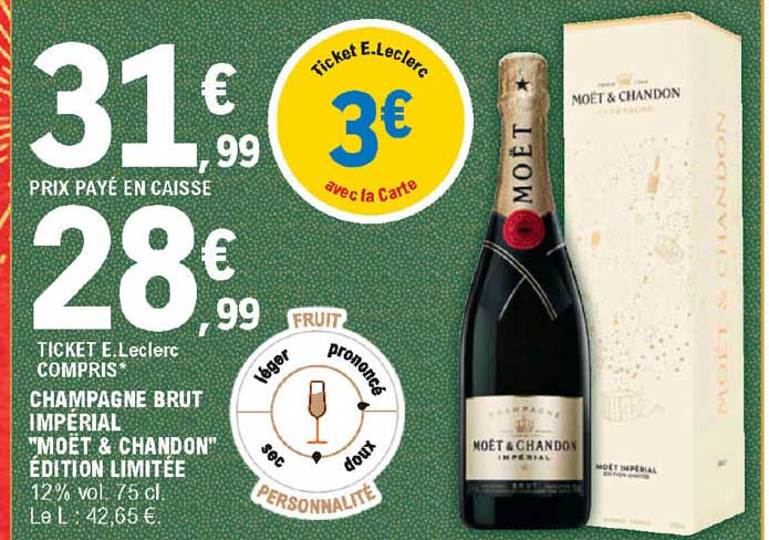 champagne brut impérial "moët & chandon" édition limitée