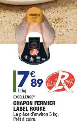 chapon fermier label rouge excellence