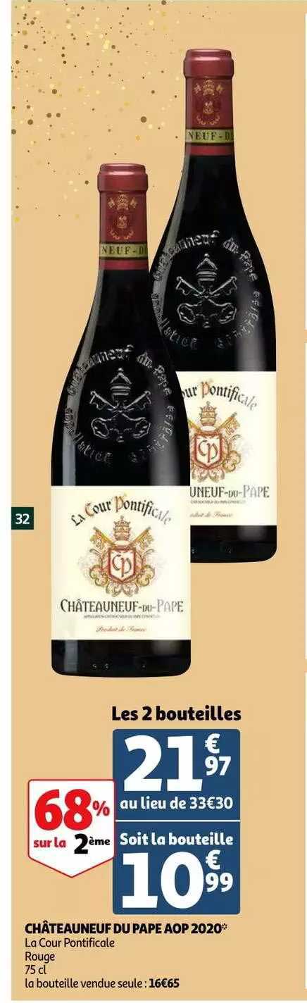 châteauneuf du pape aop 2020 la cour pontificale rouge