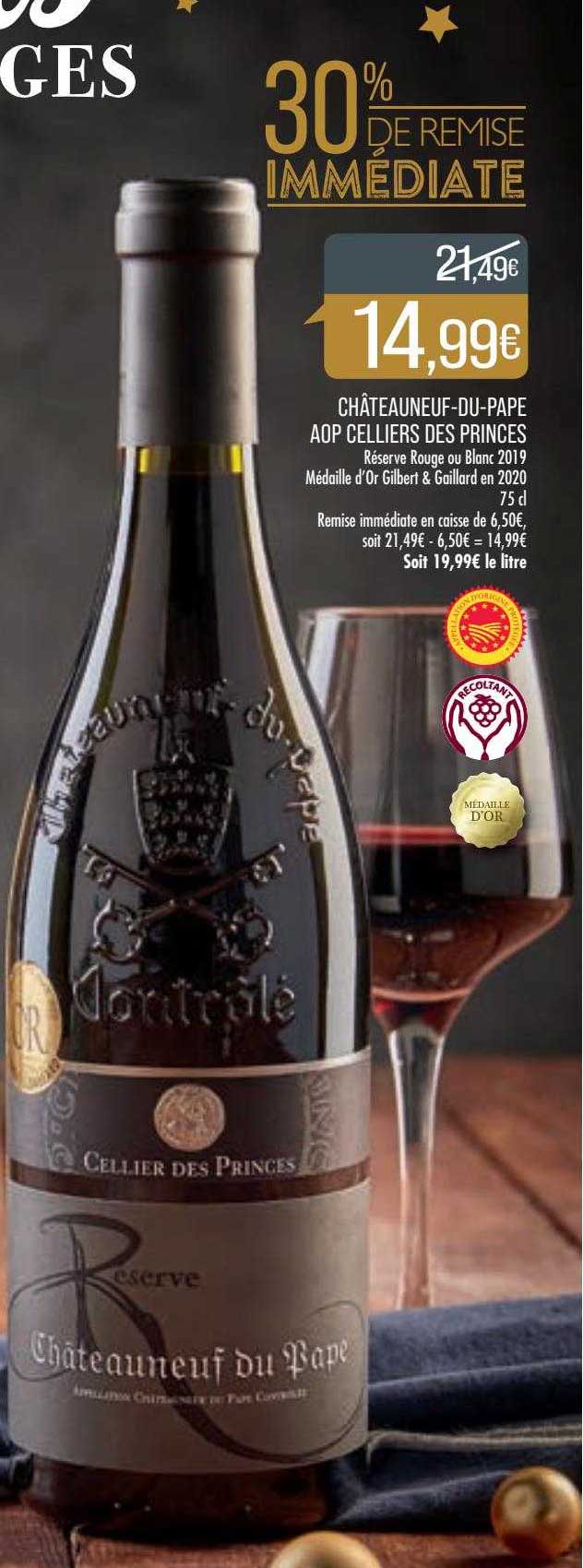 Châteauneuf-du-pape Aop Celliers Des Princes