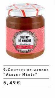 chutney de mangue "albert ménès"