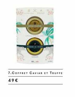 coffret caviar et truffe