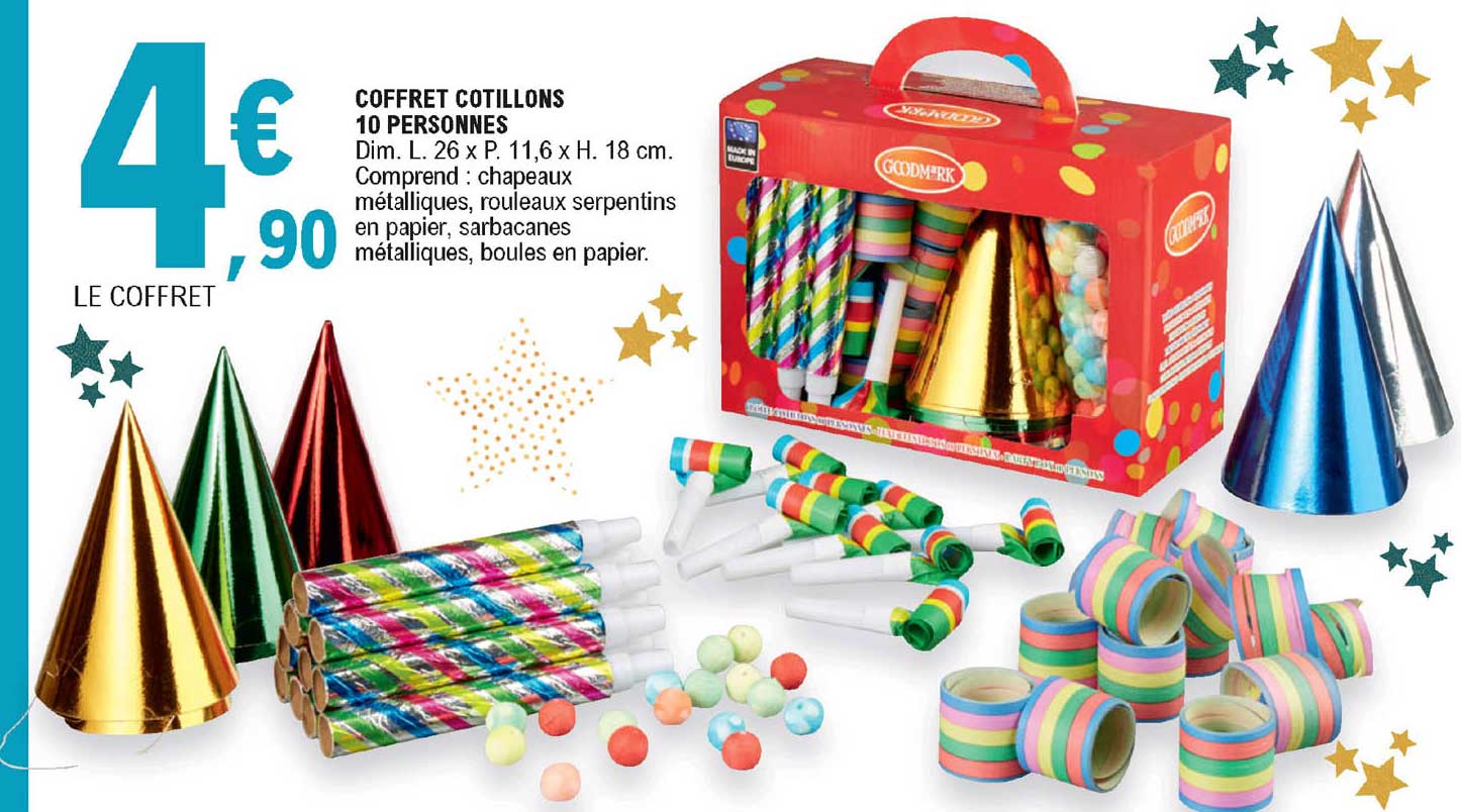 coffret cotillons 10 personnes