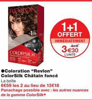 coloration "revlon" colorSilk châtain foncé