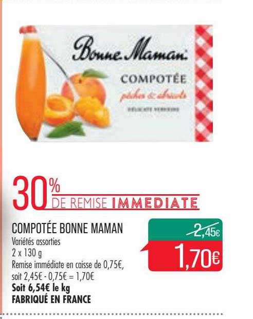 Compotée Bonne Maman