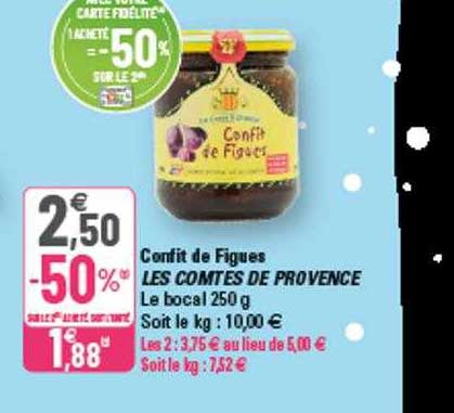 confit de figues les comtes de provence