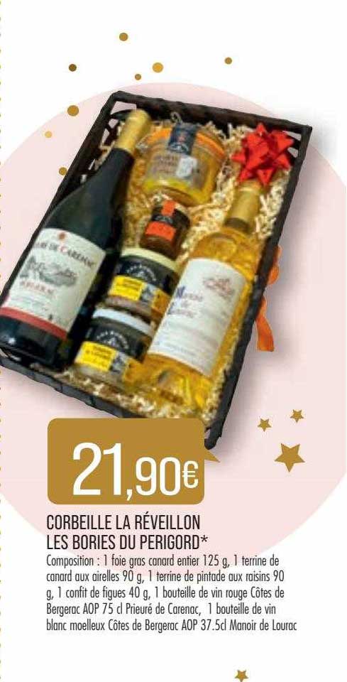 corbeille la réveillon les bories du perigord