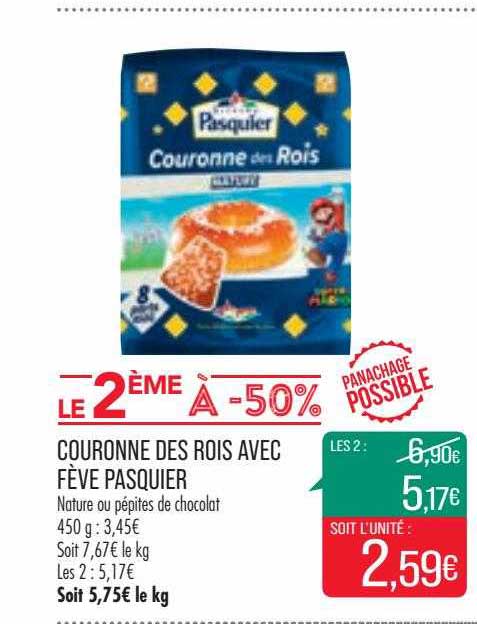 couronne des rois avec fève pasquier