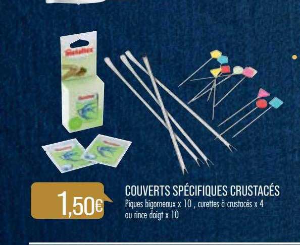 couverts spécifiques crustacés