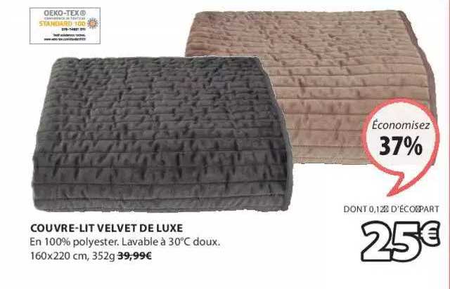 couvre-lit velvet de luxe
