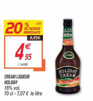 cream liqueur holyday