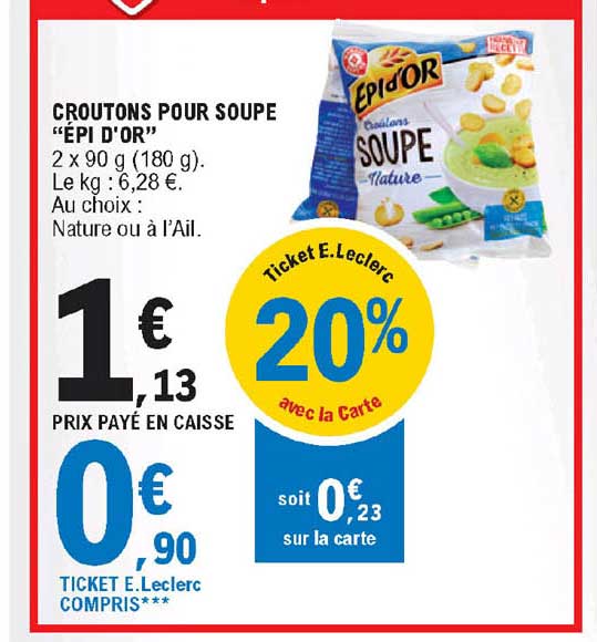 croutons pour soupe "épi d'or"