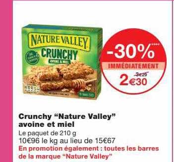 Crunchy "nature Valley" Avoine Et Miel
