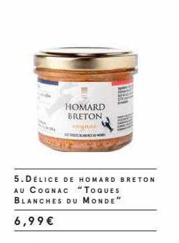 délice de homard breton au cognac "toques blanches du monde"