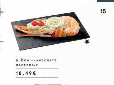 demi-langouste macédoine