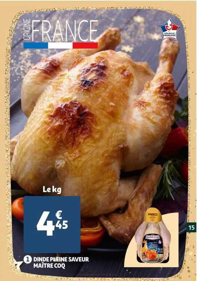 dinde pleine saveur maître coq