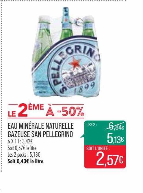eau minérale naturelle gazeuse san pellegrino