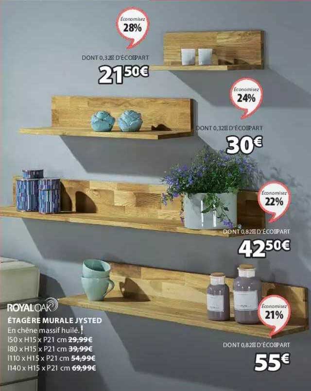 étagère Murale Jysted Royal Oak