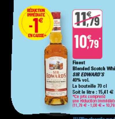 finest blended scotch whisky sir edward's