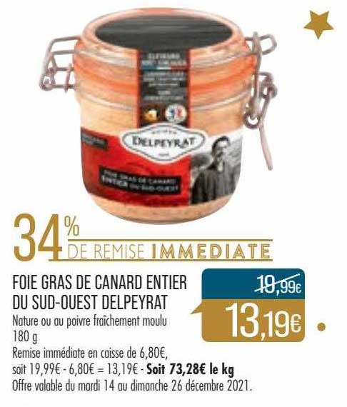 foie gras de canard entier du sud-ouest delpeyrat