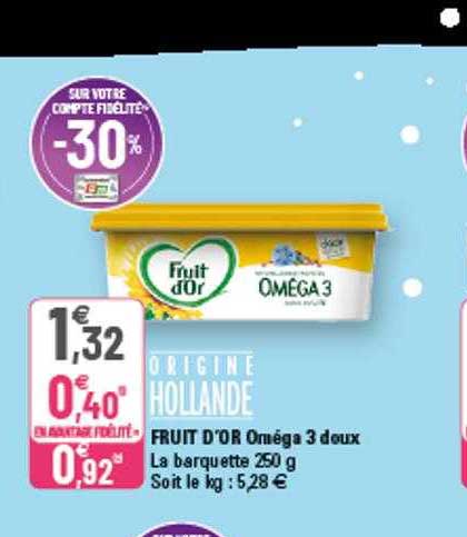 Fruit D'or Oméga 3 Doux