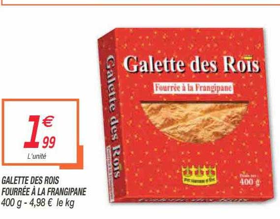 galette des rois fourrée à la frangipane