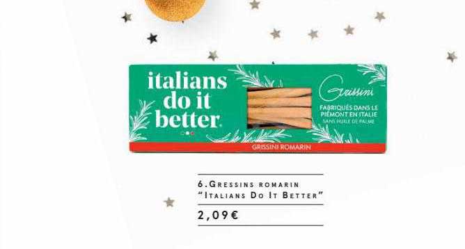 gressins romarin "italians do tit better"