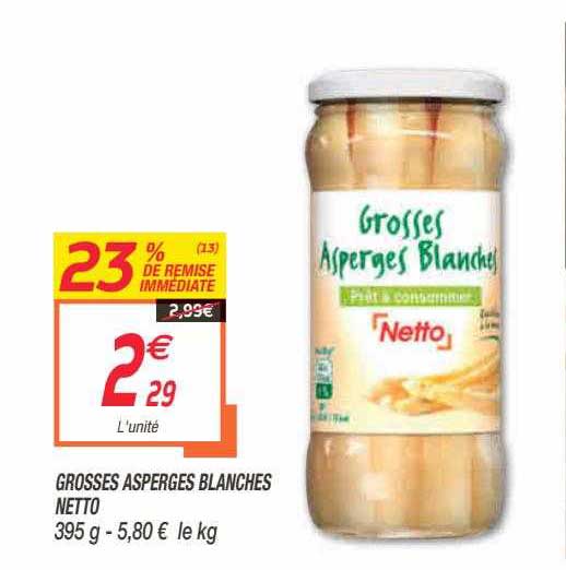 grosse asperges blanches netto