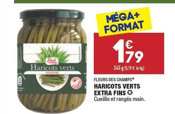 haricots verts extra fins fleurs des champs
