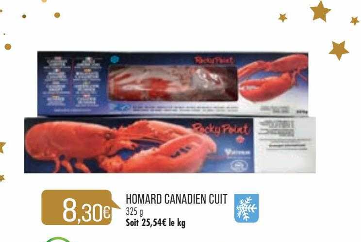 Homard Canadien Cuit