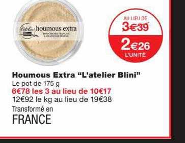 houmous extra "l'atelier blini"