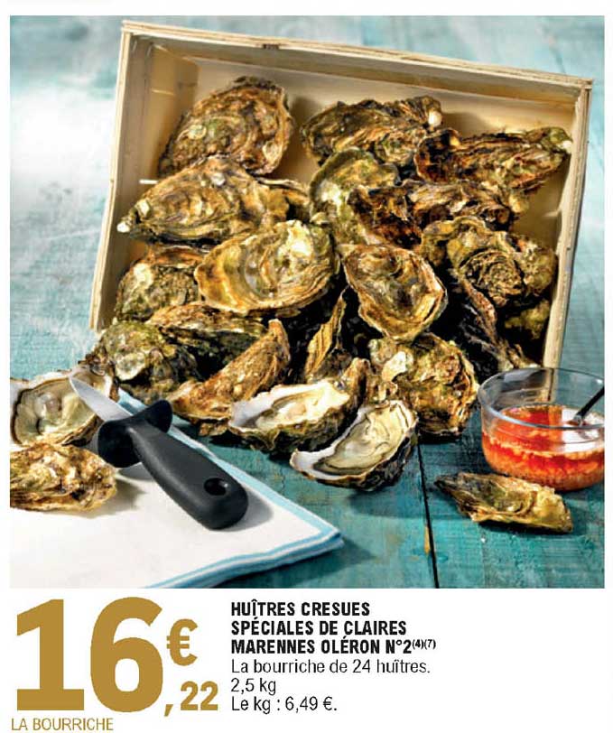 huîtres cresues spéciales de claires marennes oléron n°2