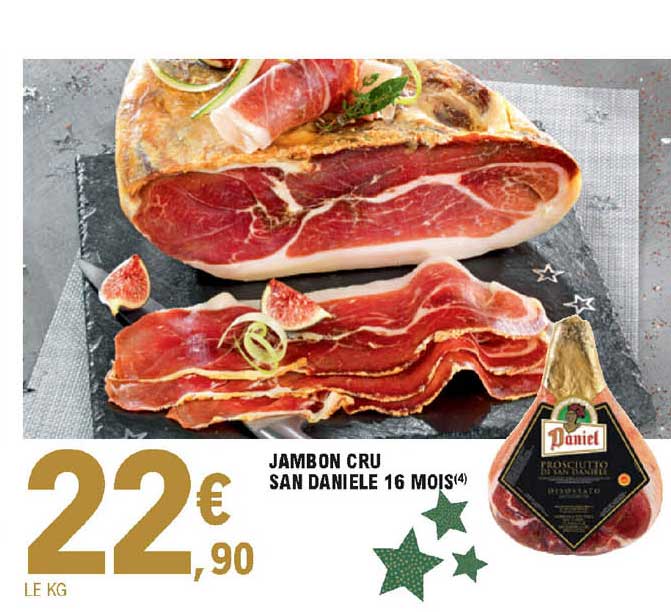 jambon cru san daniele 16 mois