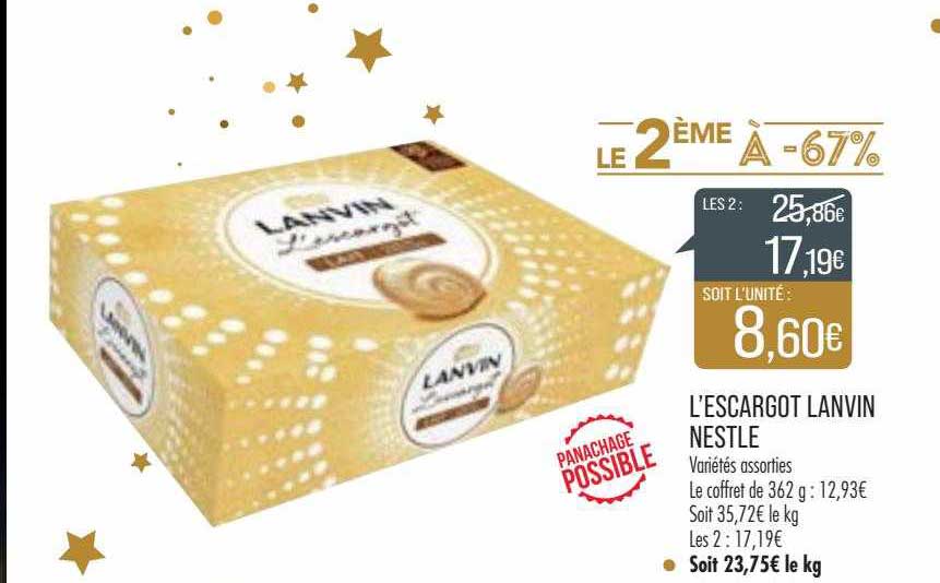 l'escargot lanvin nestlé