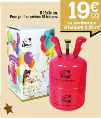 la bonbonne d'hélium 0,25 m3