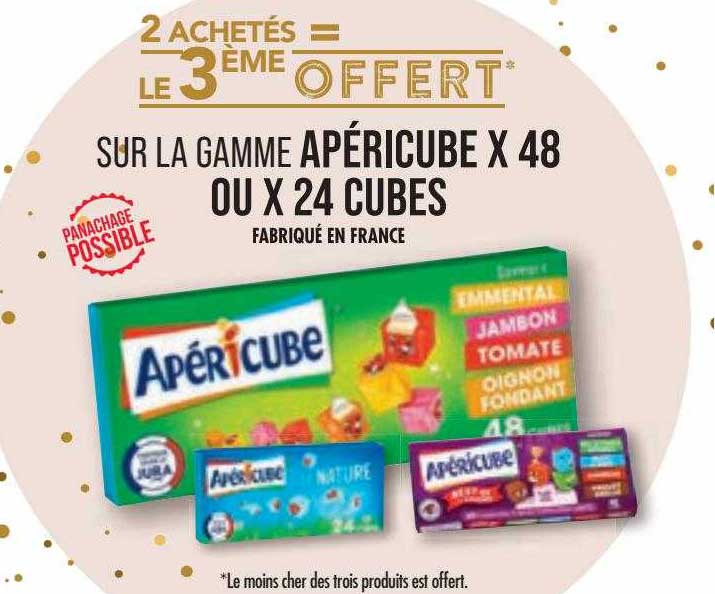 la gamme apéricube x48 ou x24 cubes