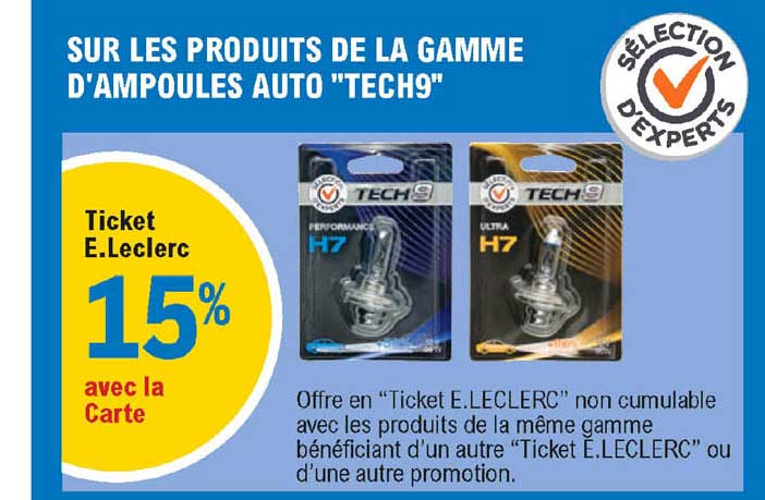 La Gamme D'ampoules Auto "tech9"