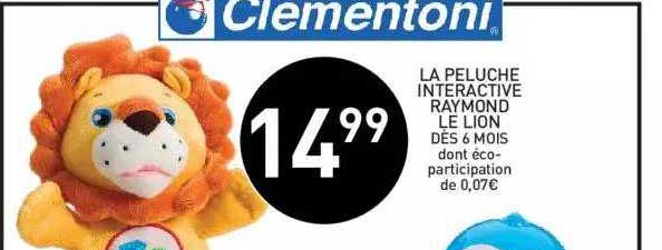 la peluche interactive raymond le lion