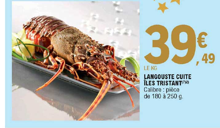 langouste cuite îles tristant
