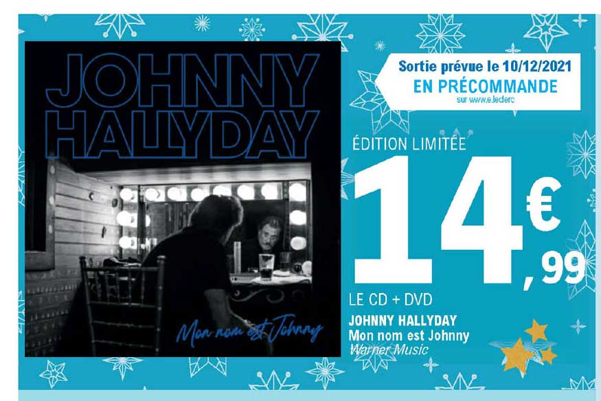 le cd + dvd johnny hallyday mon nom est johnny