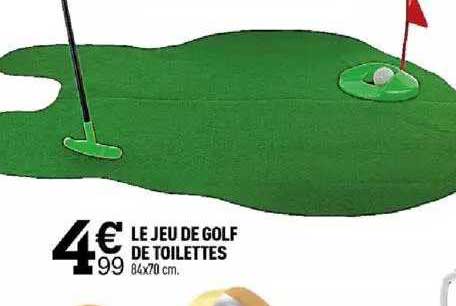 le jeu de golf de toilettes