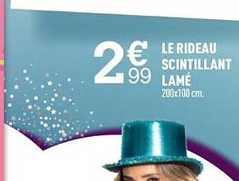 le rideau scintillant lamé