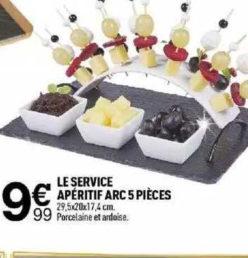 Le Service Apéritif Arc 5 Pièces