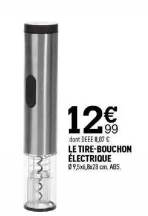 le tire-bouchon électrique