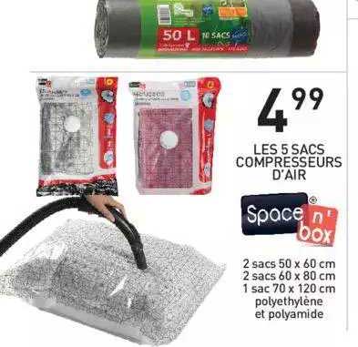 les 5 sacs compresseurs d'air
