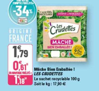 mâche bien emballée ! les crudettes