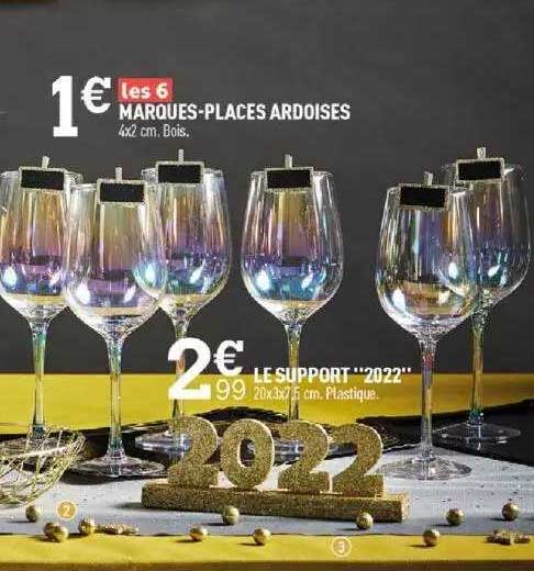 marques-places ardoises, le support "2022"