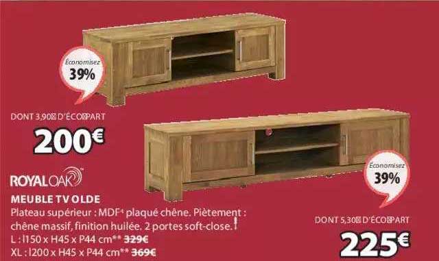 meuble tv olde royal oak